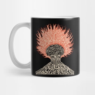 Neurospicy Fire Linocut Mug